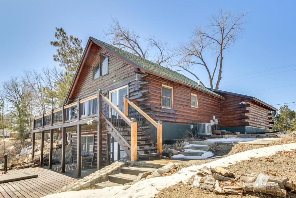 Lakefront Park Rapids Cabin with Decks and Boat Dock!